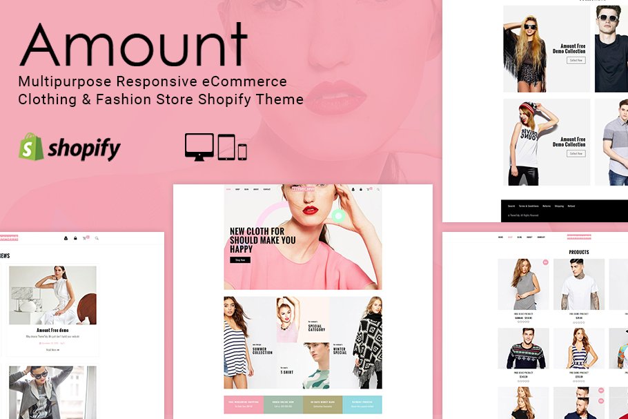 Download Amount Fashion Store Shopify Theme
