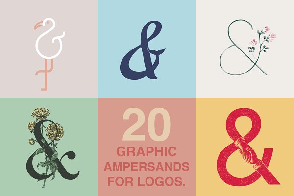 Download Graphic Ampersands for Logos Kit