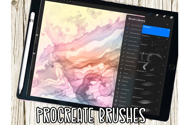 Download Alcohol ink brushes for procreate
