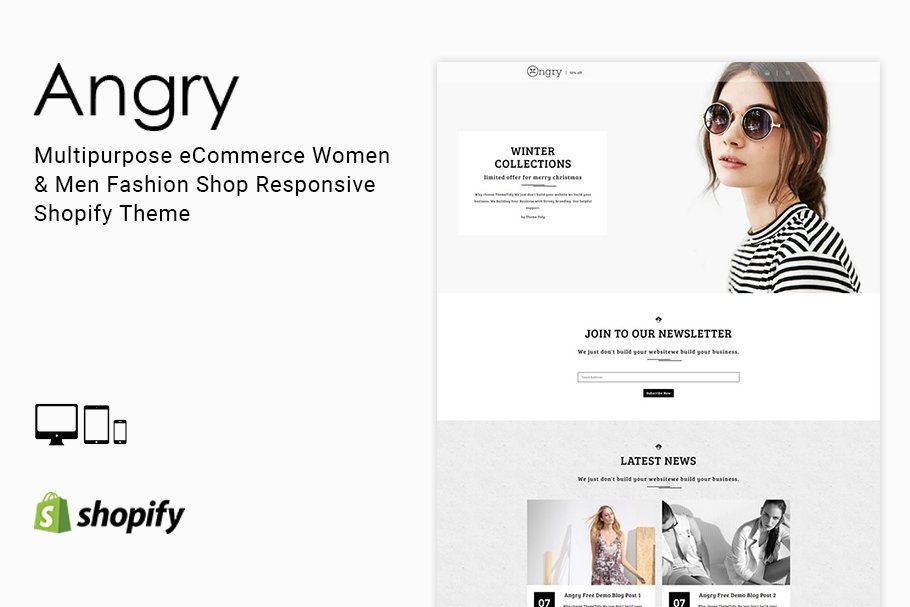 Download Angry Fashion Shop Shopify Theme