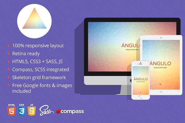 Download Ángulo - One Page HTML Template