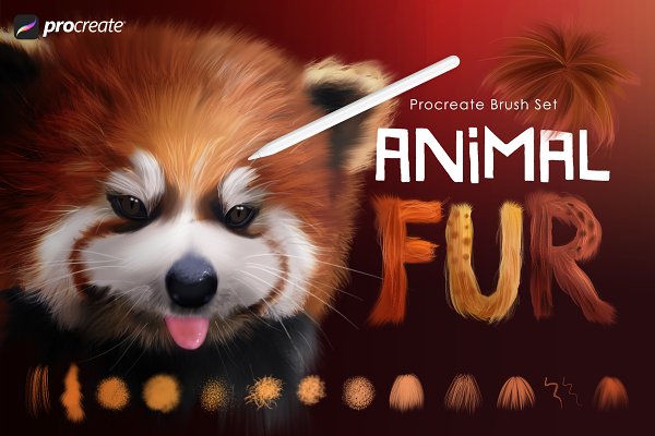 Download Animal Fur Procreate Brushes