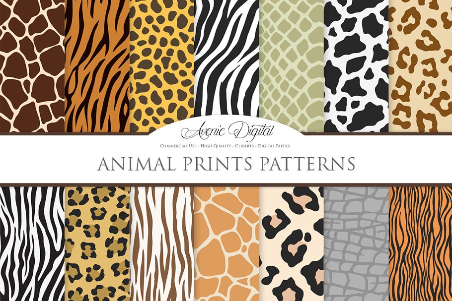 Download Animal Print Vector Patterns - Paper