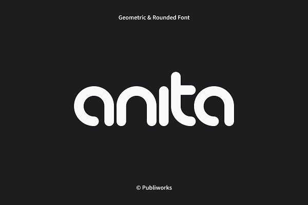 Download Anita - Geometric & Rounded Font