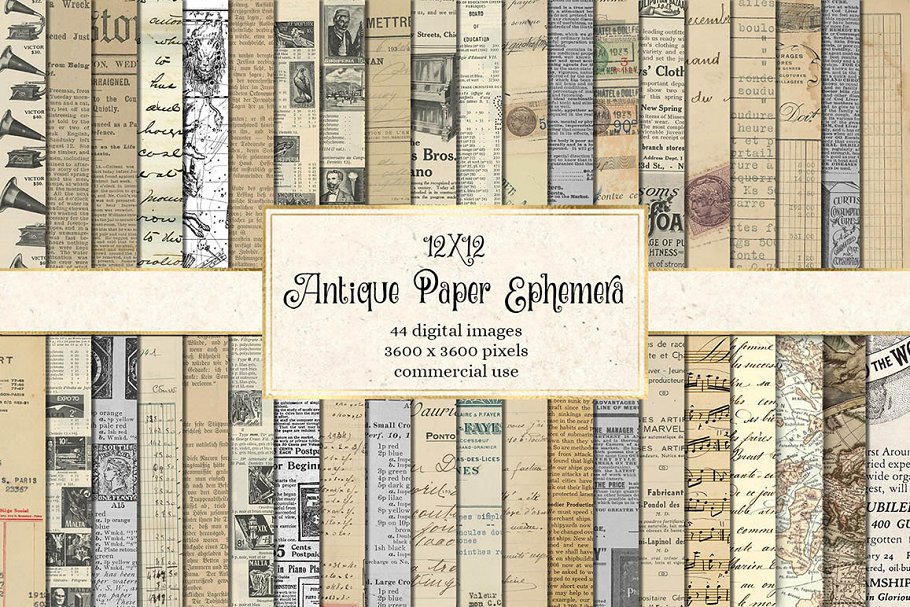 Download Antique Paper Ephemera