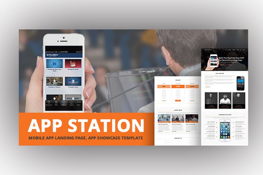 Download AppStation - Mobile App Landing Page