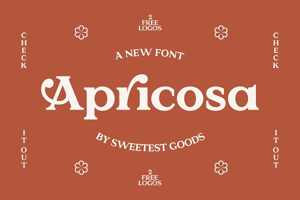 Download Apricosa - Vintage Font + Logos