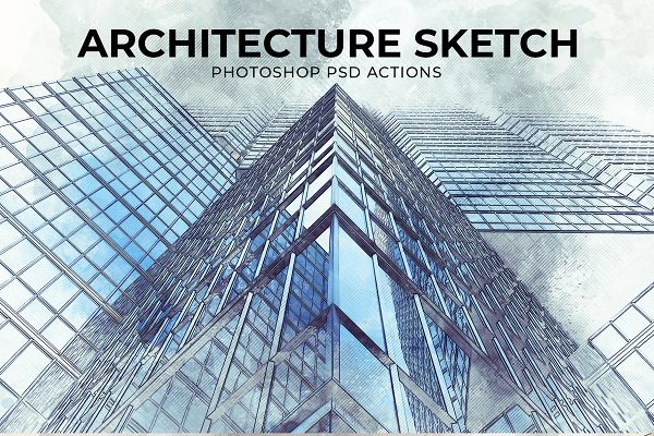 Download Architecture Sketch PSD Mockup