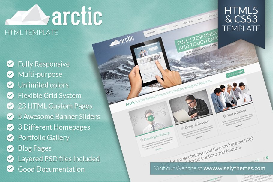 Download Arctic - Responsive HTML5 Template