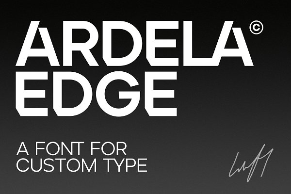 Download Ardela Edge - Custom Cut TypeFamily