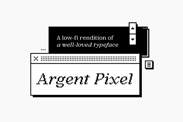 Download Argent Pixel CF bitmap serif font
