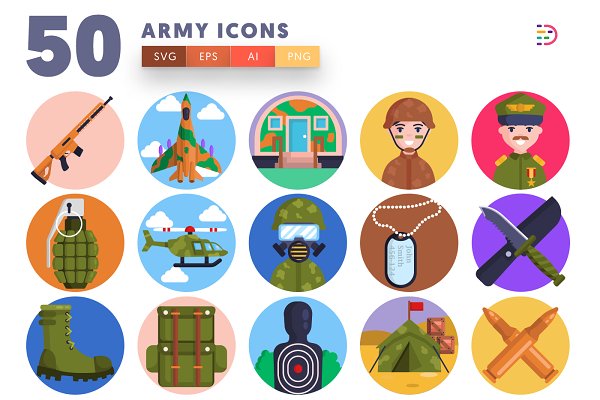 Download 50 Army Icons