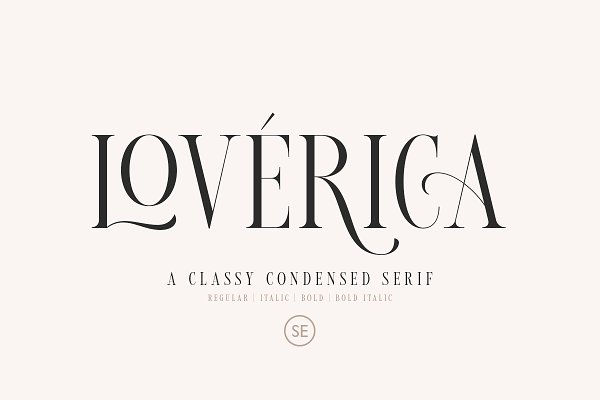 Download Loverica - Modern Condensed Serif