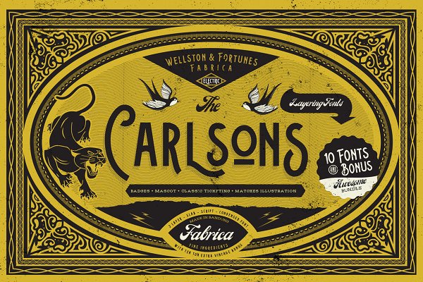Download Carlsons (10 Fonts)+Extra