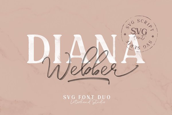 Download Diana Webber - SVG Font Duo