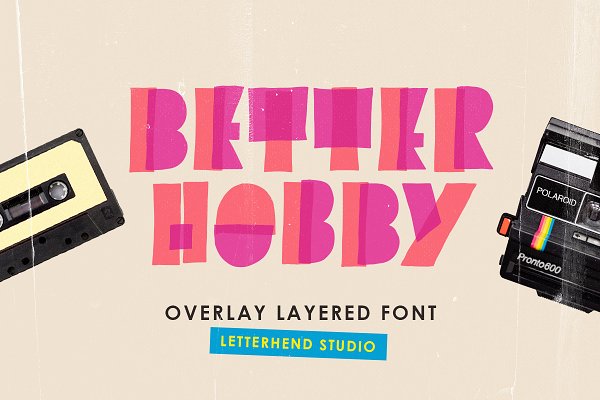 Download Better Hobby - Overlay Layered Font