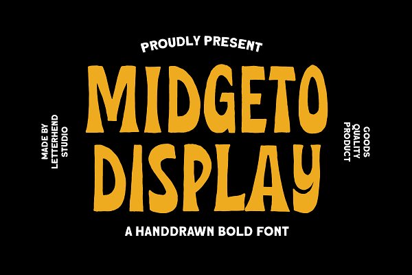 Download Midgeto Display - Handdrawn Font