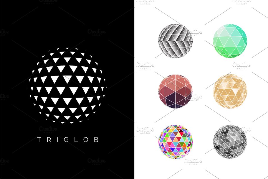 Download Polygon Globe Icons