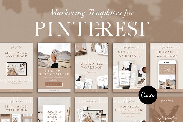 Download Pinterest Marketing Pack | CANVA