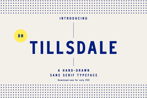 Download BN Tillsdale: Hand-drawn Font Family