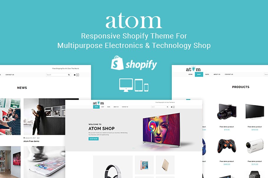 Download Atom - Electronics Shopify Theme