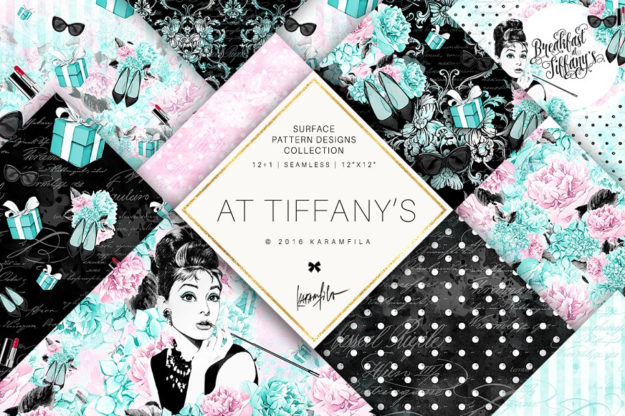 Download Audrey Tiffany's Seamless Patterns