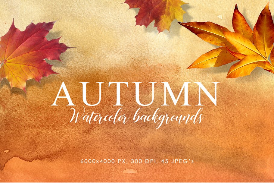 Download Autumn Watercolor Backgrounds