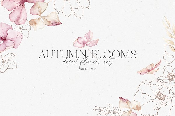 Download Autumn Blooms dried floral art
