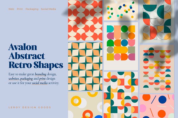 Download AVALON Retro Abstract Shapes ver 2.0