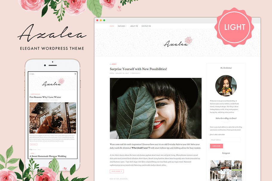 Download Azalea Light - WordPress Theme