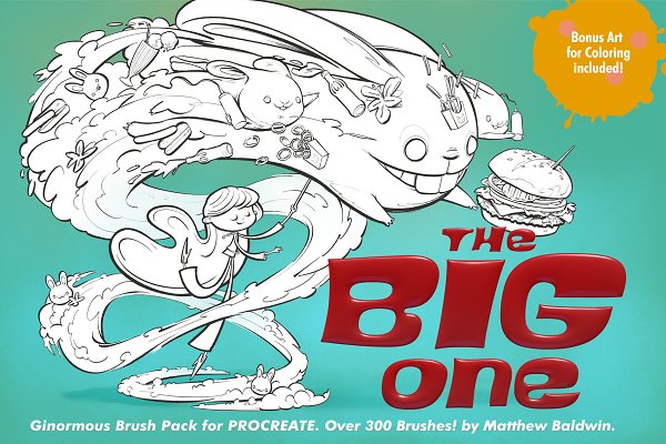 Download The BIG ONE: 300+ Procreate Brushes
