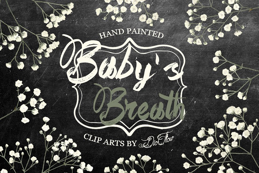 Download Baby's Breath Watercolor Clipart