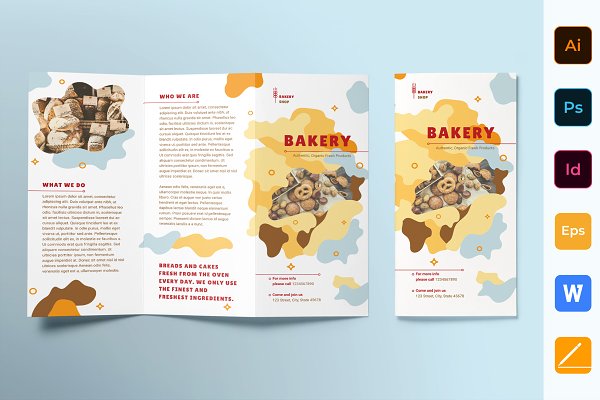 Download Bakery Brochure Trifold
