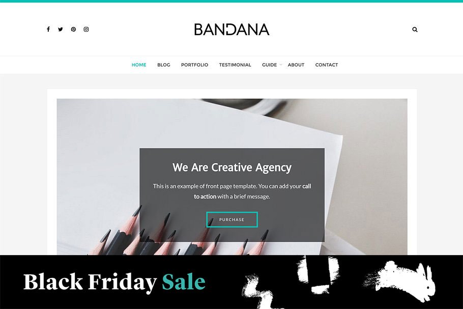 Download Bandana - Clean Portfolio Theme