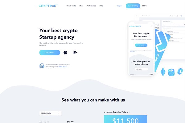 Download Cryptonet - Cryptocurrency HTML