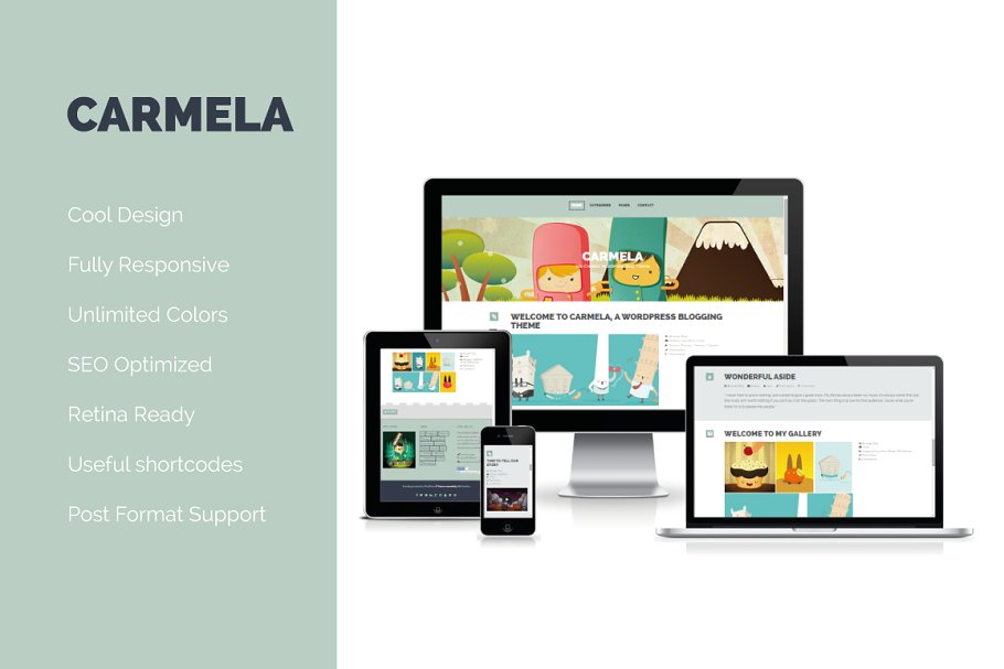 Download Carmela - Responsive WordPress Theme