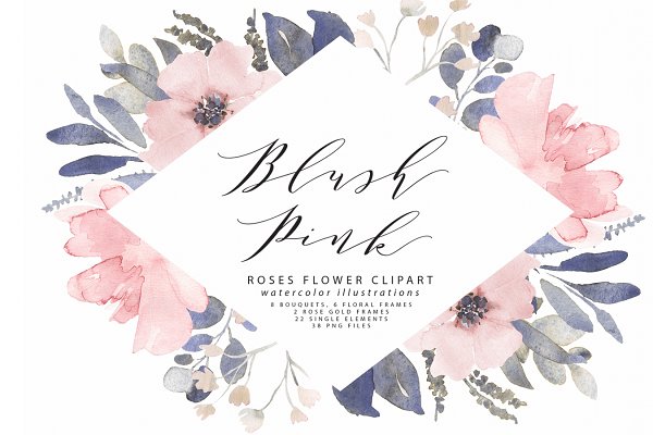 Download Blush roses clipart