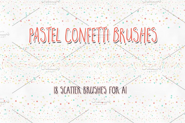 Download Pastel Confetti Scatter Brushes