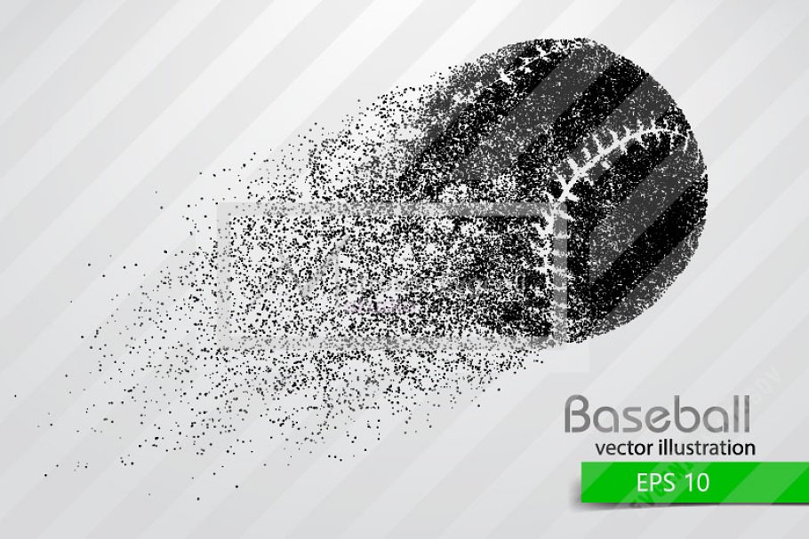 Download Silhouette of baseball ball