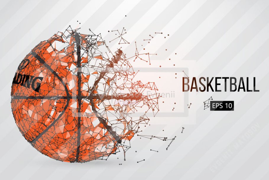 Download Silhouette of basketball ball. Set