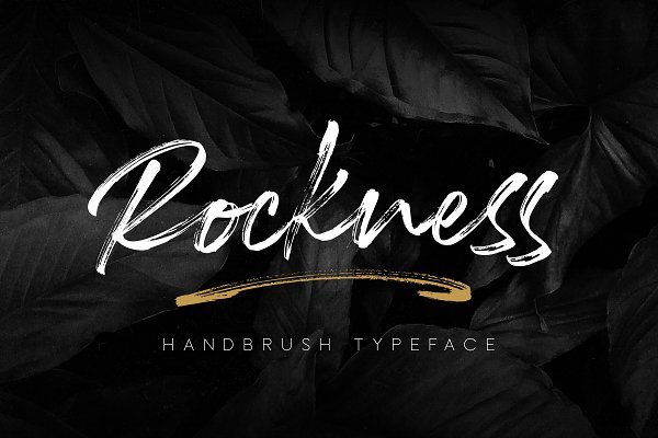 Download Rockness - Handbrush Typeface