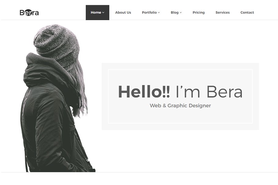 Download Berra – Minimal Portfolio Template