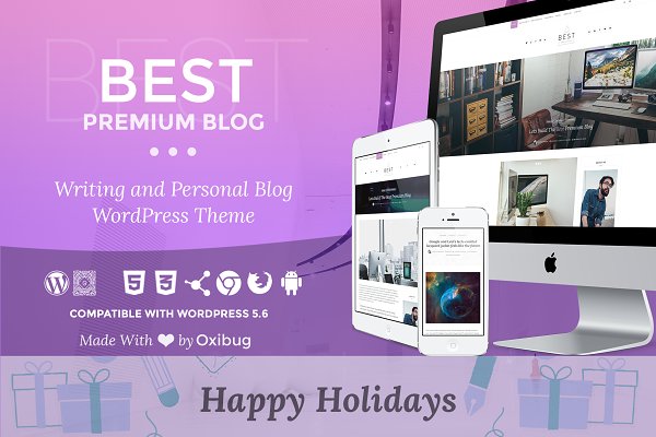 Download Best Premium Blog Writing WP Theme