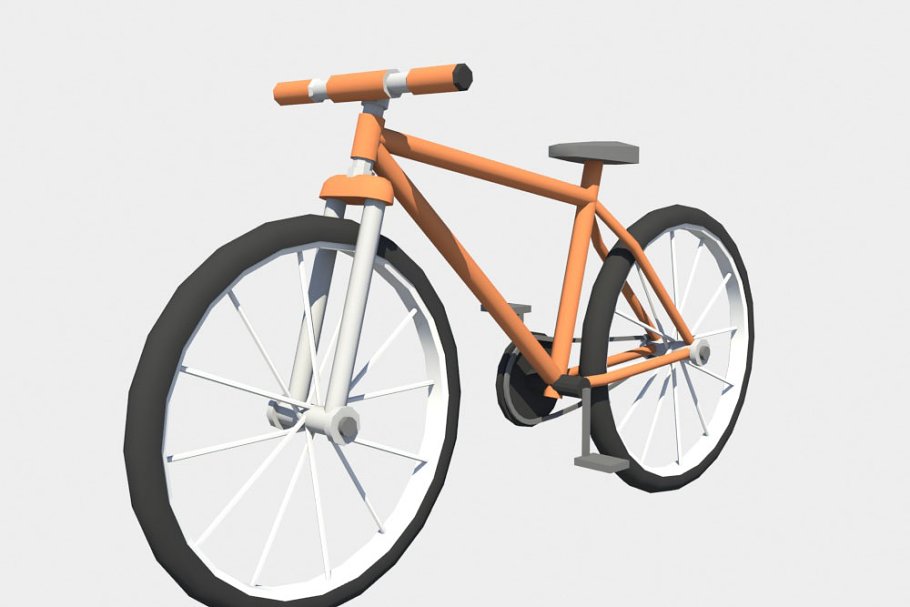 Download bicycle low poly