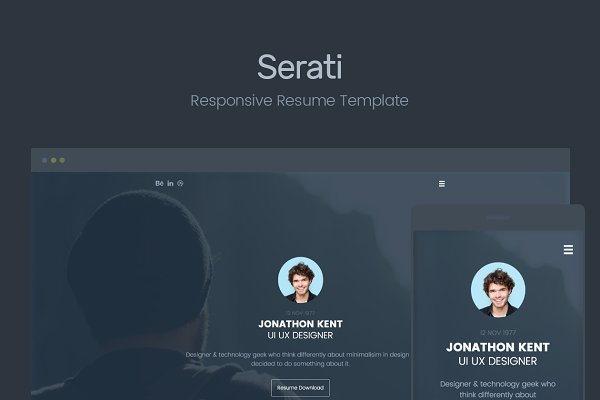 Download Resume Html Template