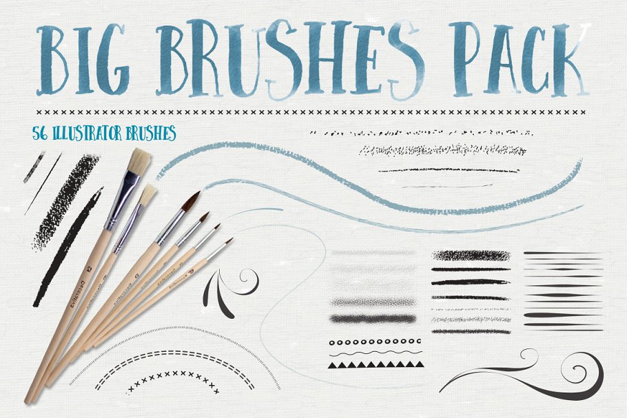 Download Big Illustrator Brushes Pack