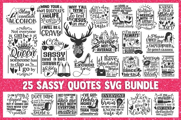 Download Sassy SVG Bundle