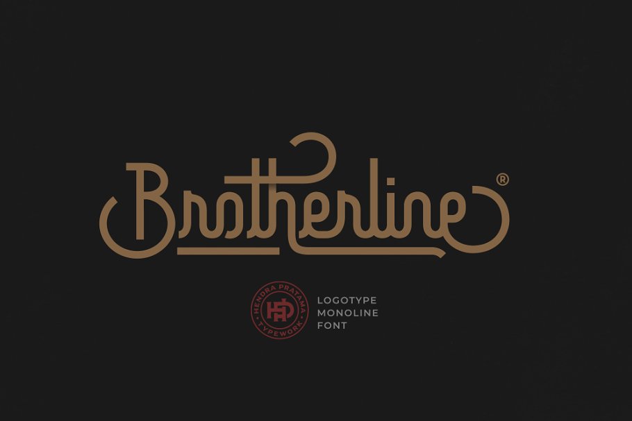 Download Brotherline - Logotype Font