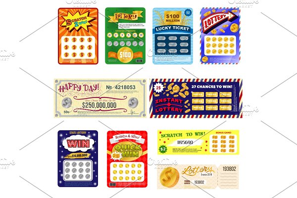 Download Lottery ticket vector lucky bingo