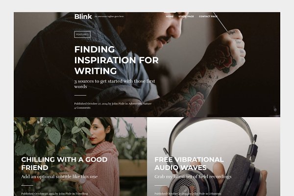 Download Blink - A WordPress blogging theme
